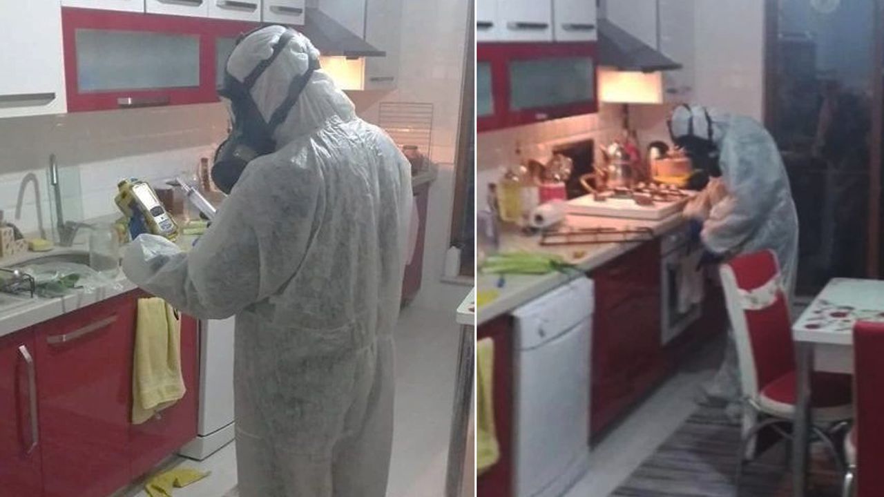 Kdz. Ereğli'de, bir evin mutfağı karantinaya alındı