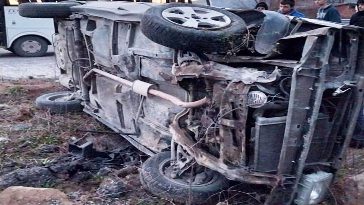 Kdz. Ereğli'de, hastaneye giden otomobil kaza yaptı: 1 ölü!