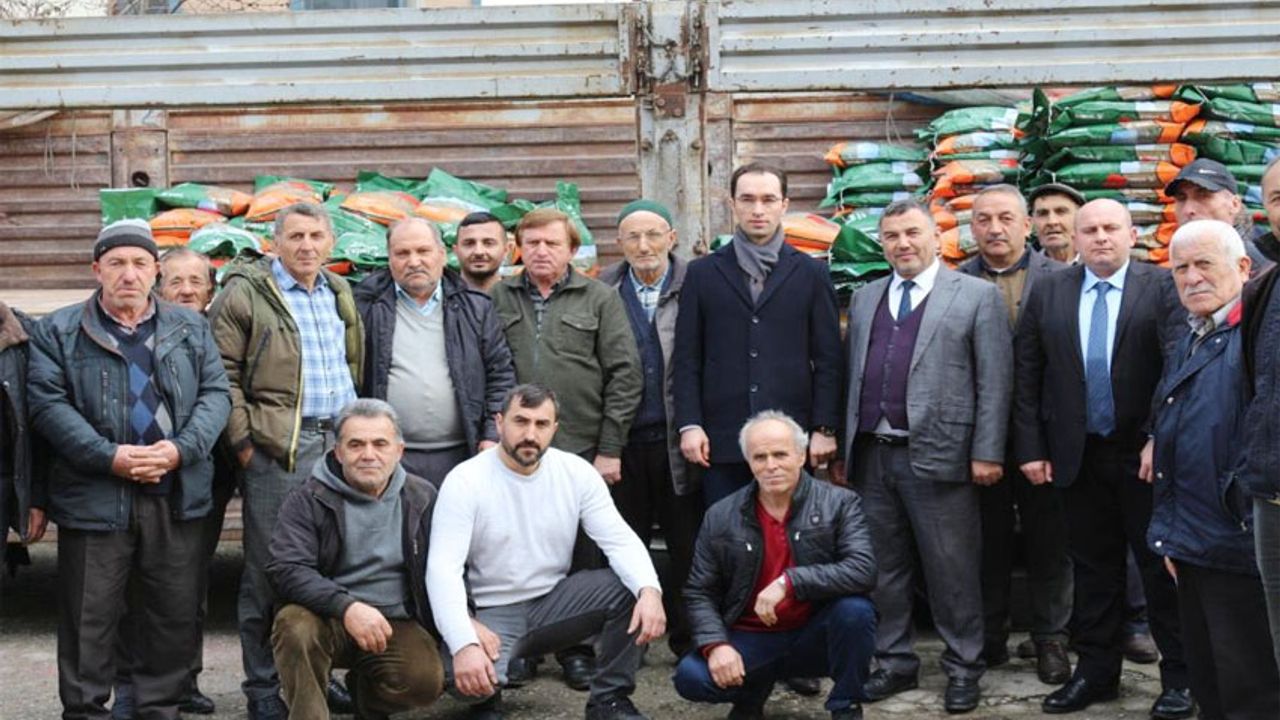 Zonguldak’ta, çiftçilere 25 ton yonca dağıtımı yapıldı