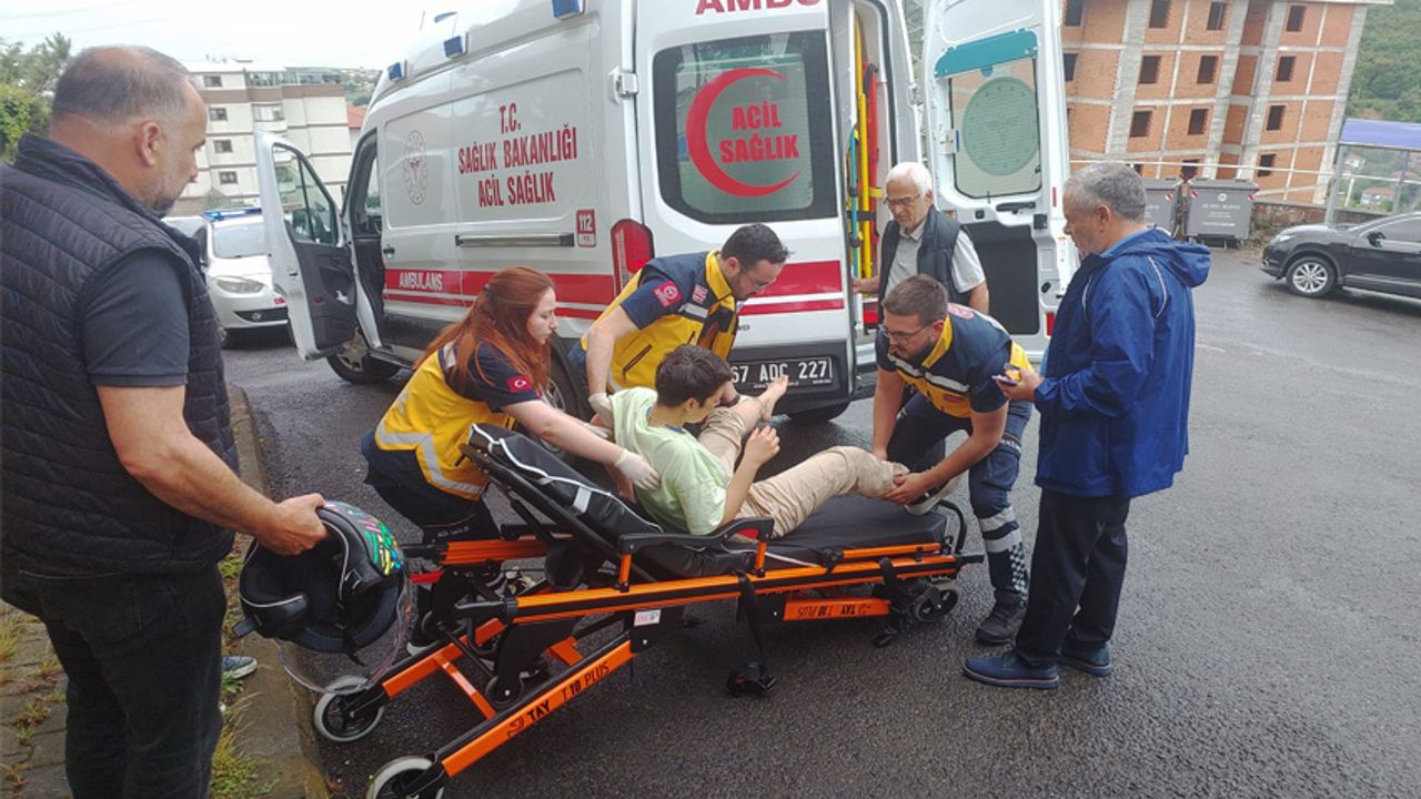 Kdz. Ereğli'de kaza: Motosiklet sürücüsü yaralandı!