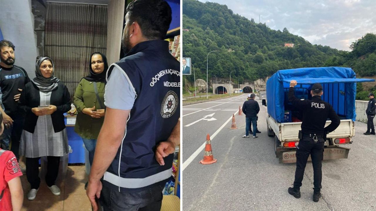 Zonguldak'ta, Düzensiz Göç ile Mücadele Uygulaması yapıldı