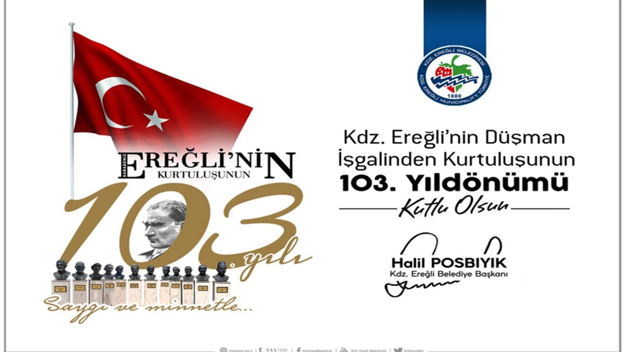Posbıyık, Kdz. Ereğli'nin kurtuluş yıl dönümünü kutladı