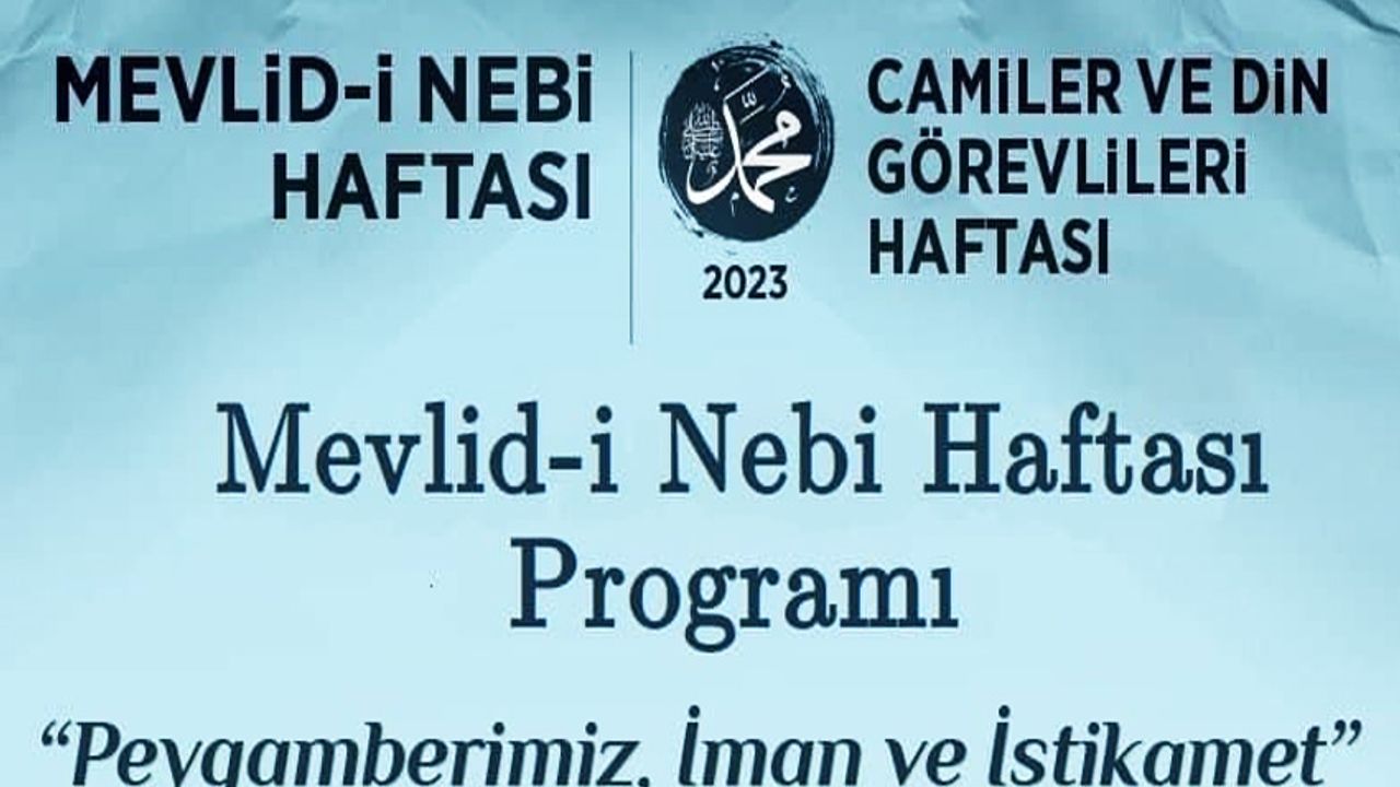 Ereğli'de, Mevlid-i Nebi Haftası etkinleri düzenlenecek