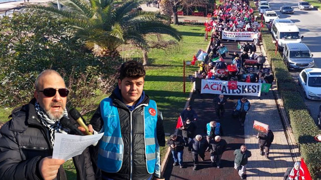 Ereğli'de, tepki ve destek yürüyüşü düzenlendi