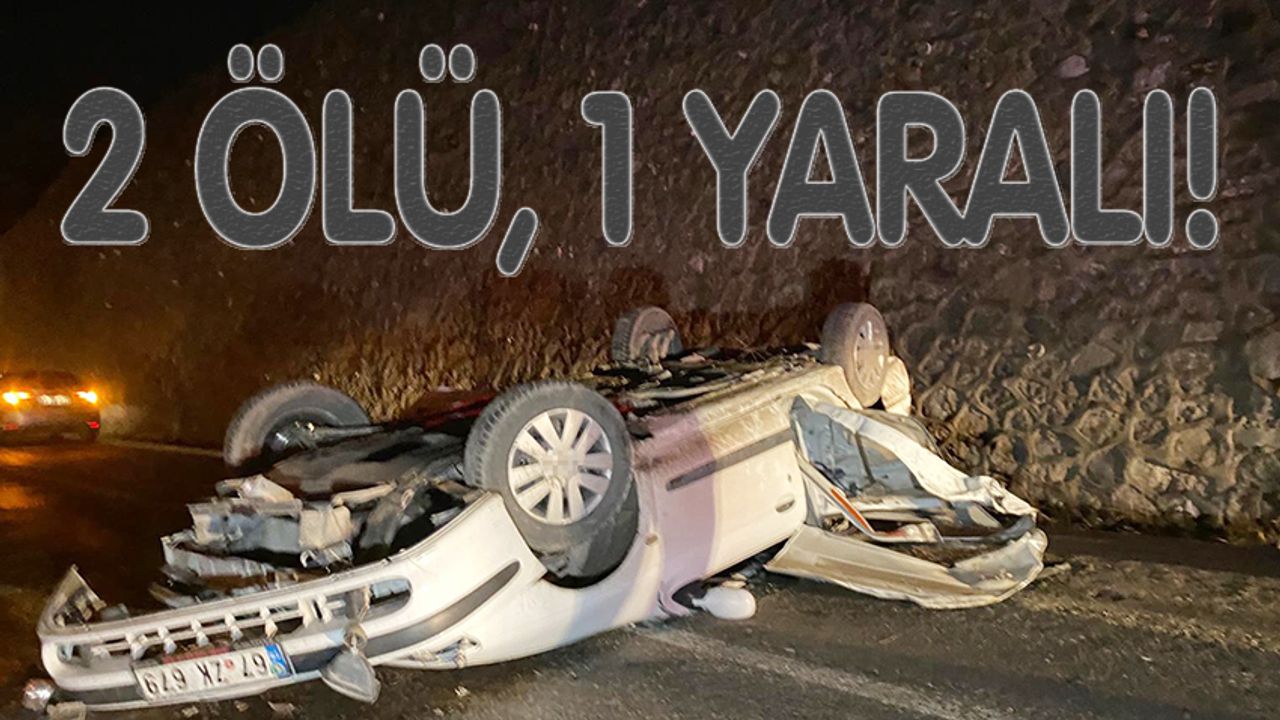 Zonguldak'ta feci kaza: 15 metreden yola uçtu!