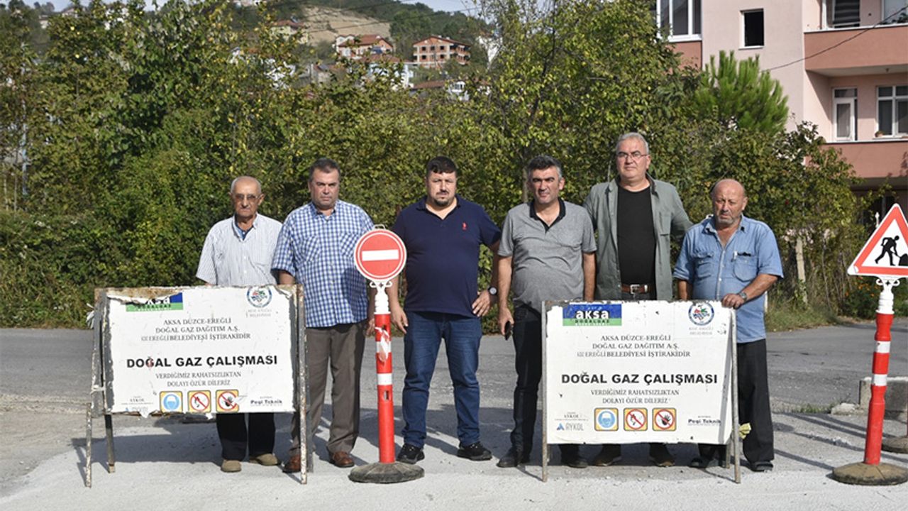 Ören'de, doğalgaz çalışmaları başladı