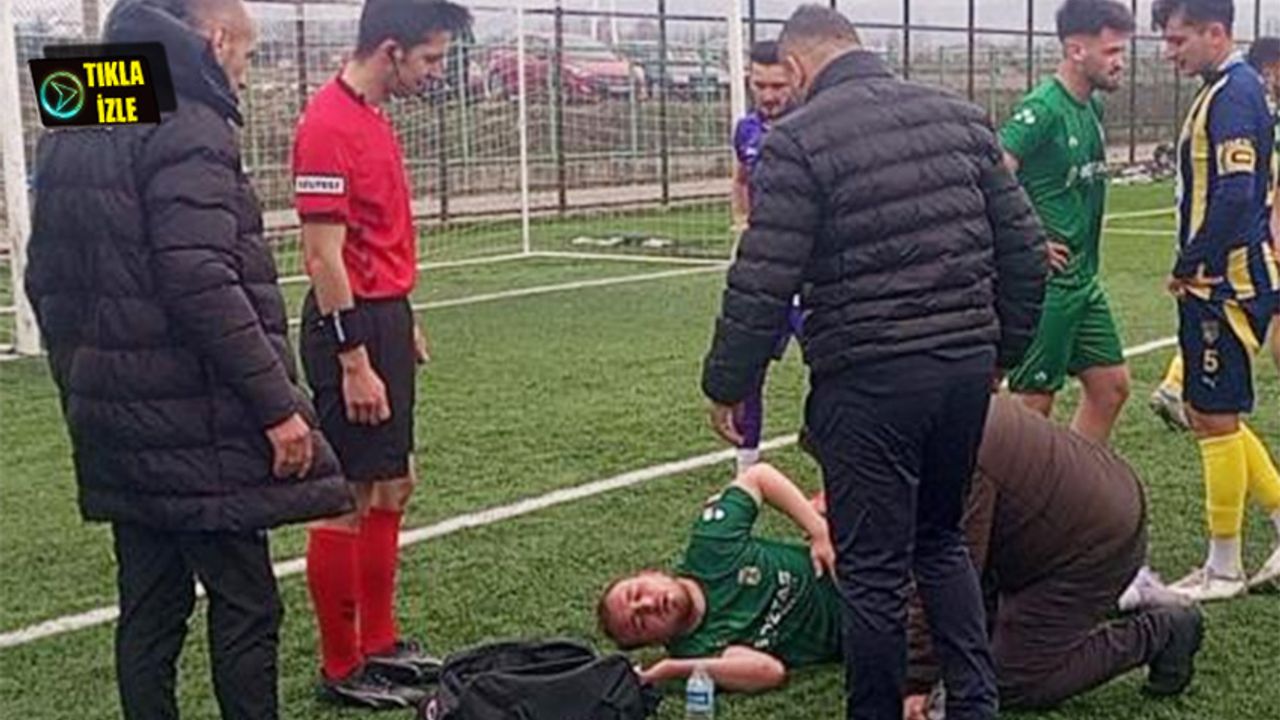 Futbolcunun zor anları!