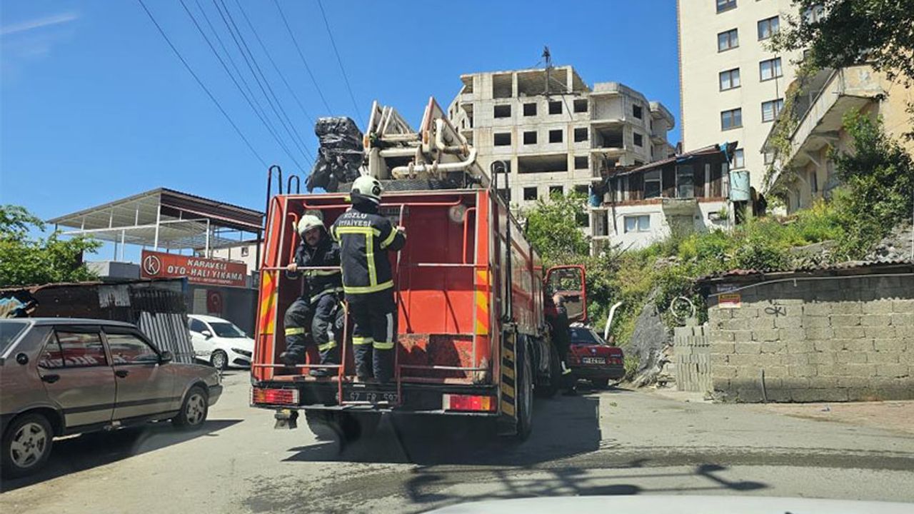 Aspiratörden çıkan yangın paniğe neden oldu