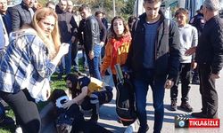 Ereğli'de motosiklet kazası! Genç kız yaralandı!