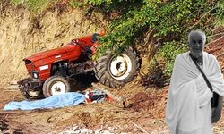 Şarampole devrilen traktörün sürücüsü yaşamını yitirdi