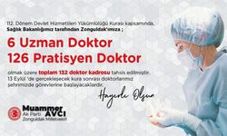 Zonguldak'ta, 132 doktor göreve başlayacak