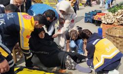 Alışveriş yapmak isterken hastanelik oldu!