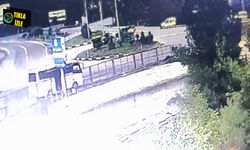 Virajı alamadı, refüje çıktı!