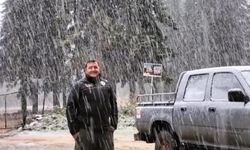 Zonguldak'a, mevsimin ilk karı yağdı