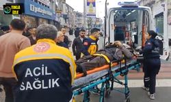 Şerit değiştiren bisikletle motosiklet çarpıştı 2 yaralı!