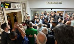 Zonguldak'ta, devir teslimin ardından arbede yaşandı