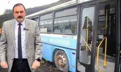 Kozlu'da, atıl durumdaki otobüslere zarar verildi