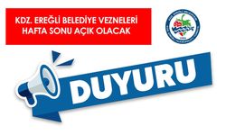Belediye vezneleri hafta sonu açık
