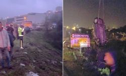 Ereğli'de, otomobil dereye devrildi: 4 yaralı!