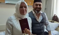 Hastane odasında nikah kıydılar