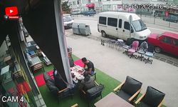 Kaza anı kameraya yansıdı