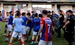 Amatör lig final maçı sonrası saha karıştı!