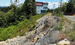 İstinat duvarı çöktü!