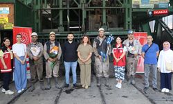 Madencilere "Babalar Günü" sürprizi
