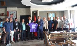 Belediyespor yönetimi, Kaymakam Yılmaz'ı ziyaret etti