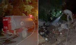 Yakılan çöpler, yangına neden oldu!