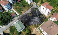 Binaların arasındaki yangın korkuttu!