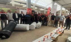Alaplı'da, üreticilere hasat filesi desteği