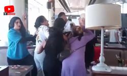 Kadınların kavgasında bardaklar havada uçuştu!