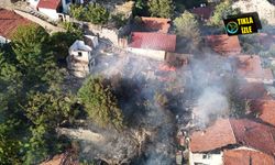 Otluk alanda çıkan yangında 4 ev hasar gördü!