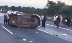 Otoyolda korkutan kaza: 6 yaralı!