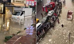 Sağanak ve dolu, Ereğli'de hayatı felç etti!
