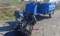 Alaplı'da, pat pat ile motosiklet çarpıştı: 2 yaralı!