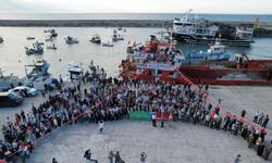 Sumud Filosu'na destek için Karadeniz’e açıldılar