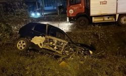 Çaycuma'da, otomobil şarampole uçtu: 2 yaralı!