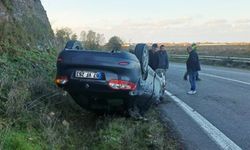 Takla atarak durabildi: 1 yaralı!