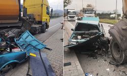 Çaycuma’da tır, otomobile çarptı; 1 yaralı!