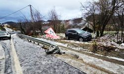 Kar yağışı, kazayı beraberinde getirdi: 2 yaralı!
