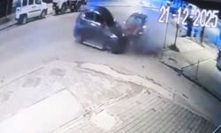 Park halindeki araca çarptı!