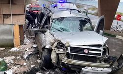 Güvenlik kulübesine daldı: 2 yaralı!