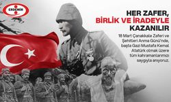 ERDEMİR ZAFERİ KUTLADI, KAHRAMANLARIMIZI ANDI