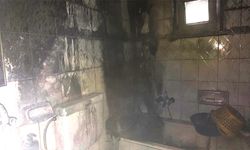 Ereğli'de yangın: Anne ve engelli kızı dumandan etkilendi!