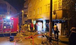 Beyaz eşya tamirhanesinde korkutan yangın!