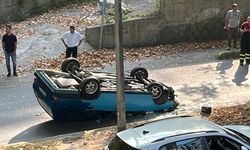 Kontrolden çıkan otomobil, ağaca çarptı!