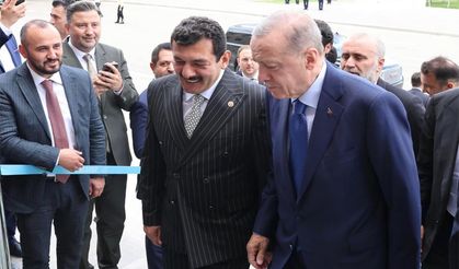 Avcı, Cumhurbaşkanı Erdoğan'ı şeref kapısında karşıladı