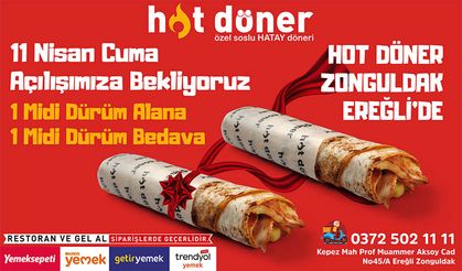 hot döner, Karadeniz Ereğli'de açıldı